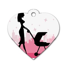 Milf Dog Tag Heart (two Sides) by boho