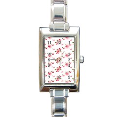 Vintage Cherry Rectangle Italian Charm Watch