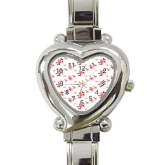 Vintage Cherry Heart Italian Charm Watch by boho