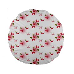 Vintage Cherry Standard 15  Premium Round Cushions by boho