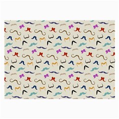 Mustaches Large Glasses Cloth by boho