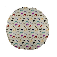 Mustaches Standard 15  Premium Round Cushions by boho