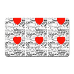 I Love You Magnet (rectangular)