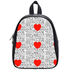 I Love You School Bags (small)  by boho