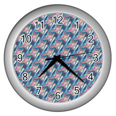 Holographic Hologram Wall Clocks (silver)  by boho