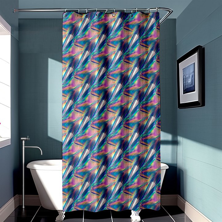 holographic Hologram Shower Curtain 36  x 72  (Stall) 