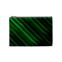 Abstract Blue Stripe Pattern Background Cosmetic Bag (Medium) 