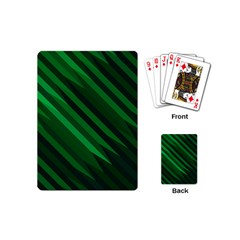 Abstract Blue Stripe Pattern Background Playing Cards (Mini) 