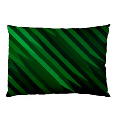 Abstract Blue Stripe Pattern Background Pillow Case (Two Sides)