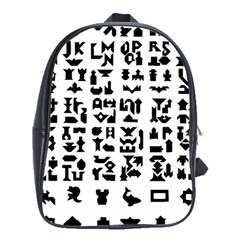 Anchor Puzzle Booklet Pages All Black School Bags (xl) 