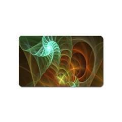 Art Shell Spirals Texture Magnet (name Card) by Simbadda