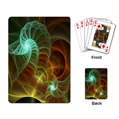 Art Shell Spirals Texture Playing Card by Simbadda