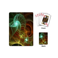 Art Shell Spirals Texture Playing Cards (mini)  by Simbadda