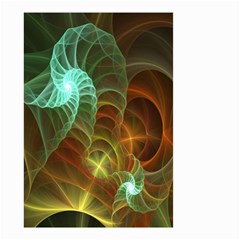 Art Shell Spirals Texture Small Garden Flag (two Sides) by Simbadda