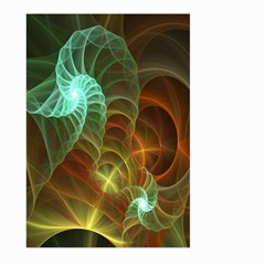 Art Shell Spirals Texture Large Garden Flag (two Sides) by Simbadda