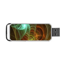 Art Shell Spirals Texture Portable Usb Flash (one Side)