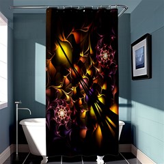 Art Design Image Oily Spirals Texture Shower Curtain 36  X 72  (stall) 