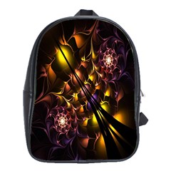 Art Design Image Oily Spirals Texture School Bags (xl)  by Simbadda