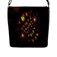 Art Design Image Oily Spirals Texture Flap Messenger Bag (l)  by Simbadda