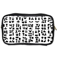 Anchor Puzzle Booklet Pages All Black Toiletries Bags by Simbadda