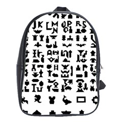 Anchor Puzzle Booklet Pages All Black School Bags (xl) 