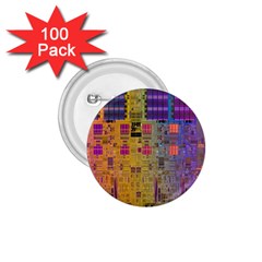 Circuit Board Pattern Lynnfield Die 1 75  Buttons (100 Pack)  by Simbadda