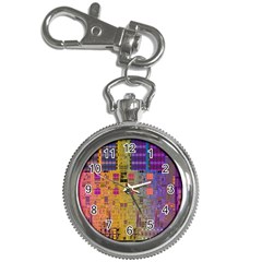 Circuit Board Pattern Lynnfield Die Key Chain Watches by Simbadda