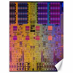 Circuit Board Pattern Lynnfield Die Canvas 18  X 24   by Simbadda