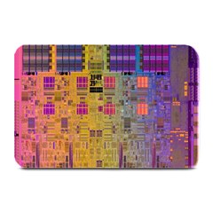 Circuit Board Pattern Lynnfield Die Plate Mats by Simbadda