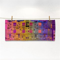 Circuit Board Pattern Lynnfield Die Cosmetic Storage Cases by Simbadda