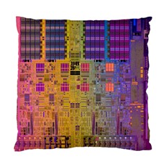 Circuit Board Pattern Lynnfield Die Standard Cushion Case (two Sides) by Simbadda