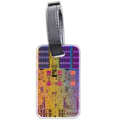 Circuit Board Pattern Lynnfield Die Luggage Tags (two Sides) by Simbadda