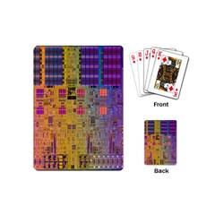 Circuit Board Pattern Lynnfield Die Playing Cards (mini)  by Simbadda