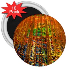 Circuit Board Pattern 3  Magnets (10 Pack) 