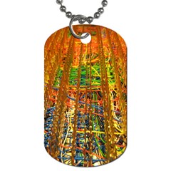 Circuit Board Pattern Dog Tag (one Side)