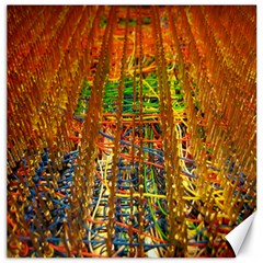 Circuit Board Pattern Canvas 12  X 12   by Simbadda