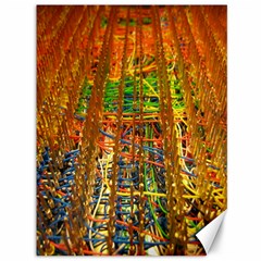 Circuit Board Pattern Canvas 36  X 48   by Simbadda