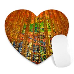 Circuit Board Pattern Heart Mousepads by Simbadda