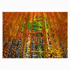 Circuit Board Pattern Large Glasses Cloth (2-side) by Simbadda