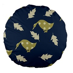 Duck Tech Repeat Large 18  Premium Round Cushions by Simbadda