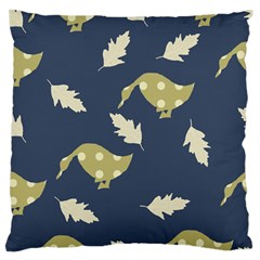 Duck Tech Repeat Large Flano Cushion Case (one Side) by Simbadda