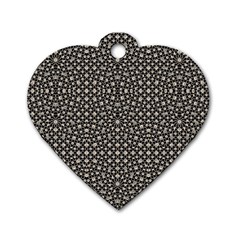 Modern Oriental Pattern Dog Tag Heart (one Side) by dflcprints