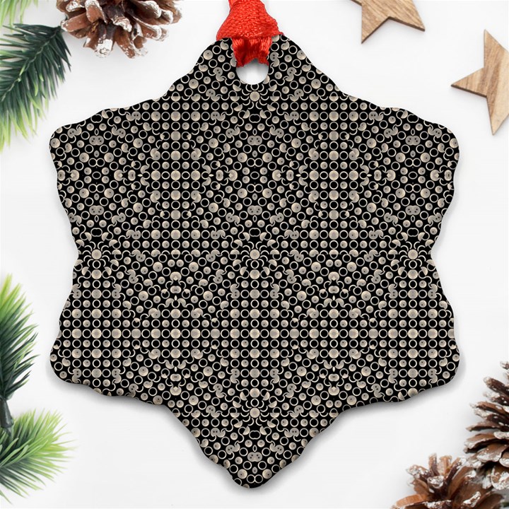 Modern Oriental Pattern Snowflake Ornament (Two Sides)