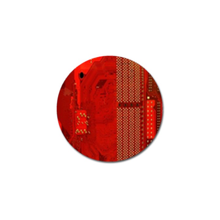 Computer Texture Red Motherboard Circuit Golf Ball Marker (4 pack)