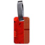 Computer Texture Red Motherboard Circuit Luggage Tags (Two Sides) Front