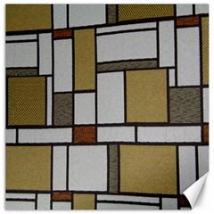 Fabric Textures Fabric Texture Vintage Blocks Rectangle Pattern Canvas 20  X 20  