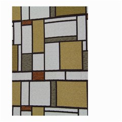 Fabric Textures Fabric Texture Vintage Blocks Rectangle Pattern Small Garden Flag (two Sides)