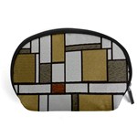 Fabric Textures Fabric Texture Vintage Blocks Rectangle Pattern Accessory Pouches (Large)  Front