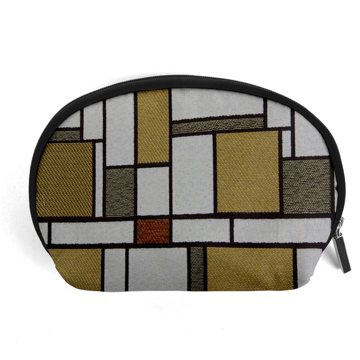 Fabric Textures Fabric Texture Vintage Blocks Rectangle Pattern Accessory Pouches (Large) 