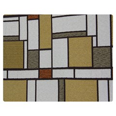 Fabric Textures Fabric Texture Vintage Blocks Rectangle Pattern Double Sided Flano Blanket (medium) 